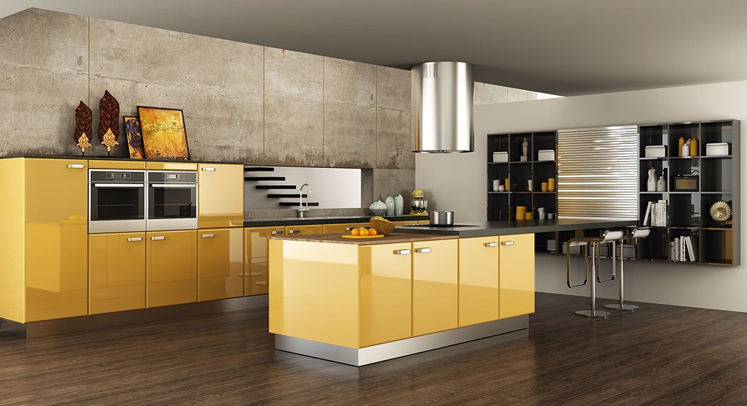 Modern Elegant Acrylic Kitchen Cabinet OP15-A01 (2) (1)