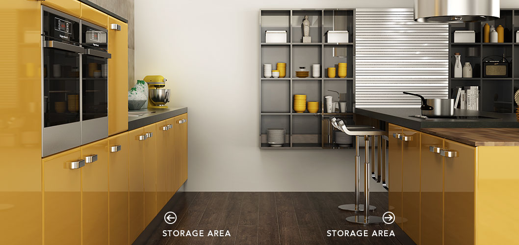 Modern Elegant Acrylic Kitchen Cabinet OP15-A01 (3)