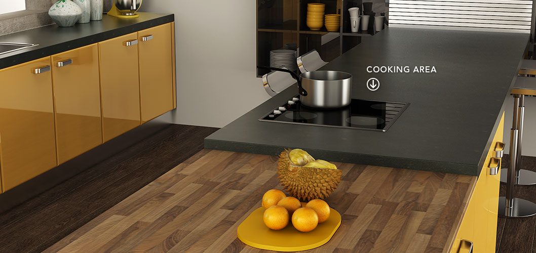 Modern Elegant Acrylic Kitchen Cabinet OP15-A01 (4)