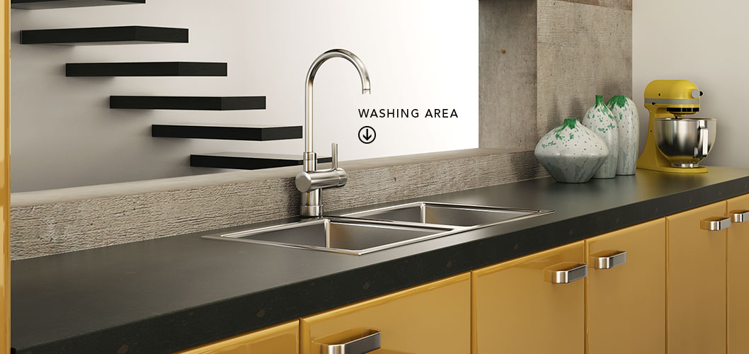 Modern Elegant Acrylic Kitchen Cabinet OP15-A01 (5)