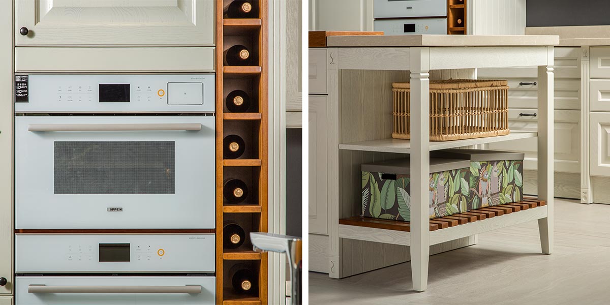 White-L-Shape-Solid-Wood-Kitchen-Cabinet-With-Island-PLCC19102 (5)