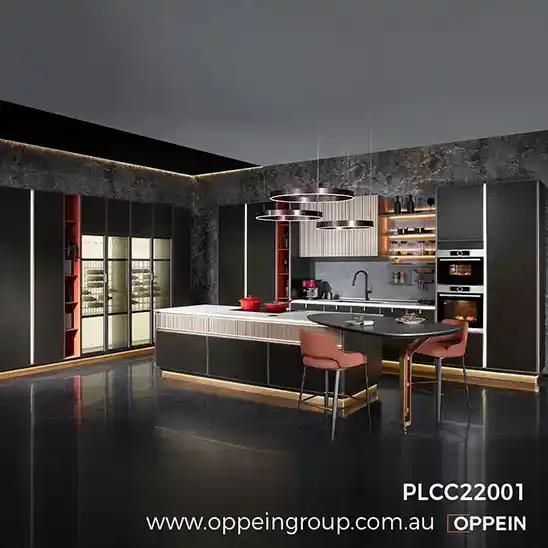 high end modern black cabinets