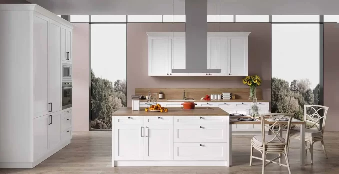 modern European shaker cabinets