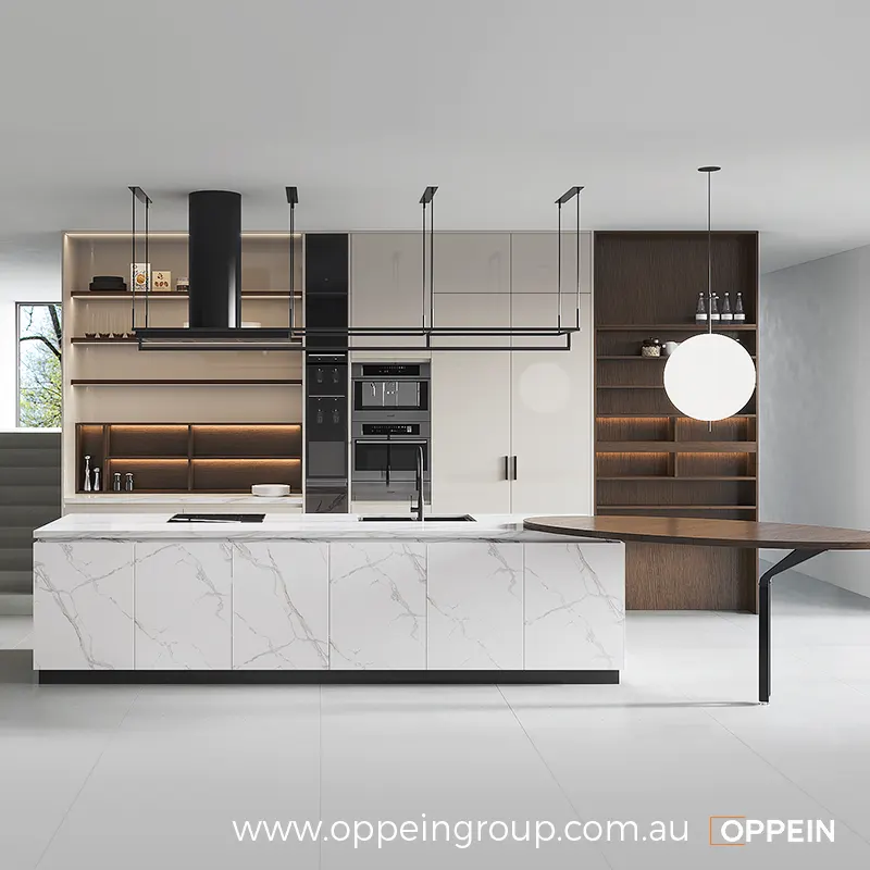 2023 Modern Custom Kitchen Cabinet with Island-1