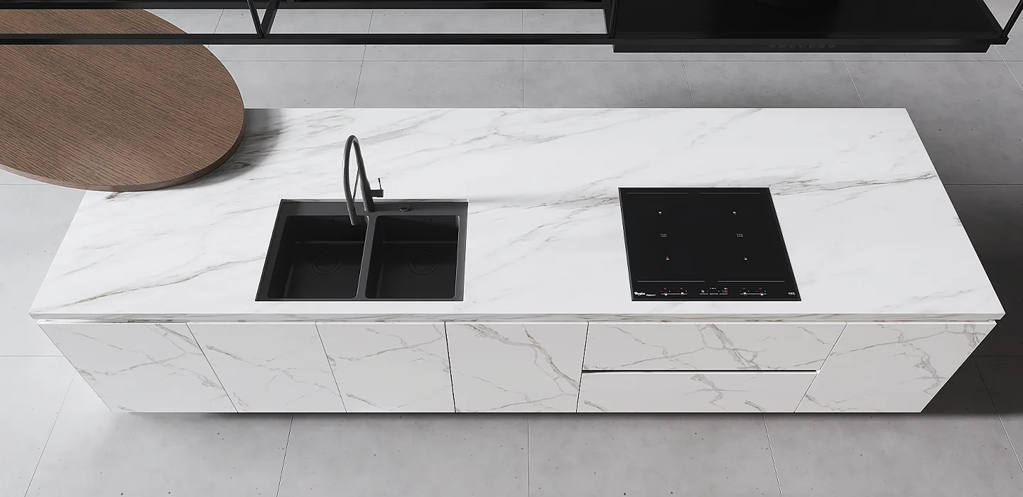 2023 Modern Custom Kitchen Cabinet with Island-5