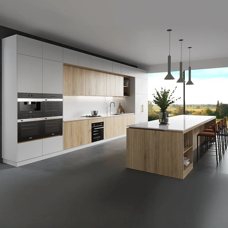 modern-matte-white-and-light-wood-kitchen-cabinets-with-island