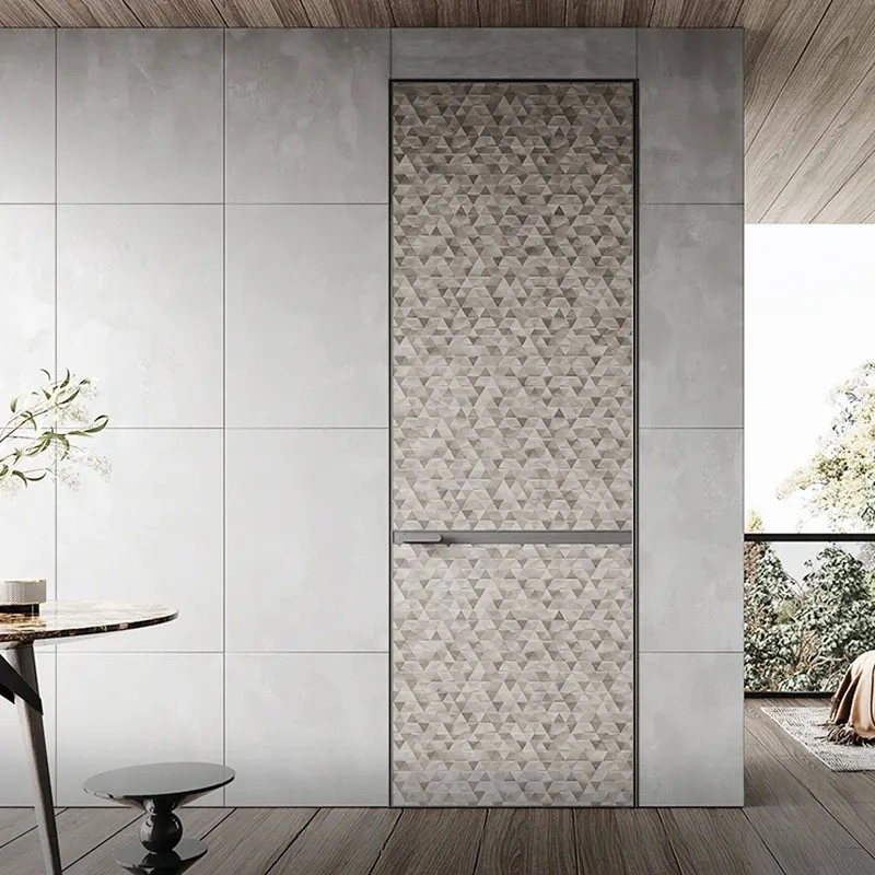 Modern Triangle Patterned Interior Doors Wholesale